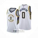 Camiseta Indiana Pacers Tyrese Haliburton NO 0 Association 2024-25 Blanco
