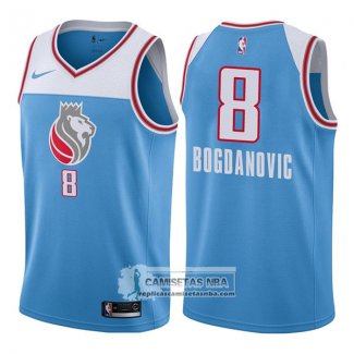 Camiseta Kings Bogdan Bogdanovic Ciudad 2017-18 Azul