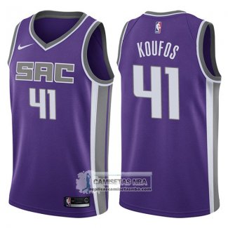 Camiseta Kings Kosta Koufos Icon 2017-18 Violeta