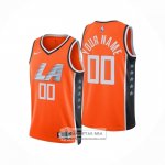 Camiseta Los Angeles Clippers Personalizada Ciudad 2025-26 Naranja