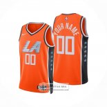 Camiseta Los Angeles Clippers Personalizada Ciudad 2025-26 Naranja
