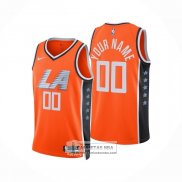 Camiseta Los Angeles Clippers Personalizada Ciudad 2025-26 Naranja