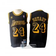 Camiseta Los Angeles Lakers Kobe Bryant Retro Negro
