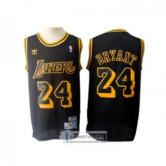 Camiseta Los Angeles Lakers Kobe Bryant Retro Negro