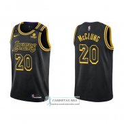 Camiseta Los Angeles Lakers Mac McClung NO 20 Mamba 2021-22 Negro