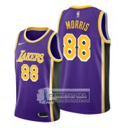 Camiseta Los Angeles Lakers Markieff Morris Statement 2019-20 Violeta