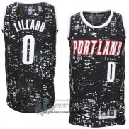 Camiseta Luces de la Ciudad Blazers Lillard Negro