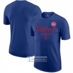 Camiseta Manga Corta Detroit Pistons Azul