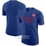 Camiseta Manga Corta Detroit Pistons Azul