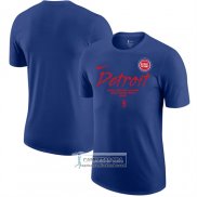 Camiseta Manga Corta Detroit Pistons Azul