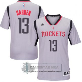 Camiseta Manga Corta Houston Harden Gris