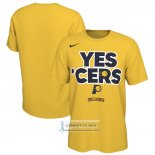 Camiseta Manga Corta Indiana Pacers Amarillo
