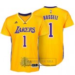 Camiseta Manga Corta Lakers Russell Amarillo
