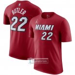 Camiseta Manga Corta Miami Heat Jimmy Butler Statement Rojo