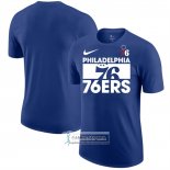 Camiseta Manga Corta Philadelphia 76ers Azul1