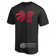 Camiseta Manga Corta Toronto Raptors Whole New Game Negro