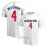 Camiseta Manga Corta Washington Wizards Russell Westbrook Blanco