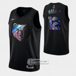 Camiseta Memphis Grizzlies Ja Morant Iridescent Logo Negro