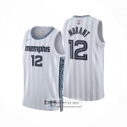 Camiseta Memphis Grizzlies Ja Morant NO 12 Ciudad 2025-26 Blanco