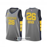 Camiseta Memphis Grizzlies Kyle Korver Ciudad Gris