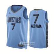 Camiseta Memphis Grizzlies Santi Aldama NO 7 Statement 2022-23 Azul