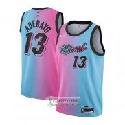 Camiseta Miami Heat Bam Adebayo Ciudad 2020-21 Azul Rosa