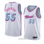 Camiseta Miami Heat Duncan Robinson Ciudad 2017-18 Blanco