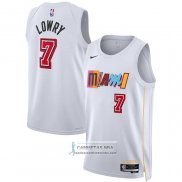 Camiseta Miami Heat Kyle Lowry NO 7 Ciudad 2022-23 Blanco