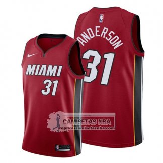 Camiseta Miami Heat Ryan Anderson Statement Rojo