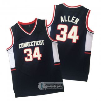 Camiseta NCAA Connecticut Allen Negro