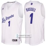 Camiseta Navidad Lakers D'Angelo Russell 2016 Blanco