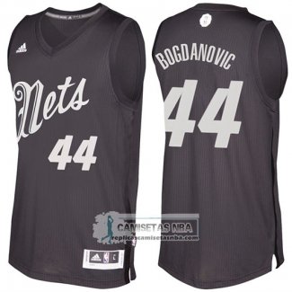 Camiseta Navidad Nets Bojan Bogdanovic 2016 Negro