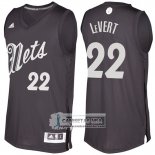 Camiseta Navidad Nets Caris Levert 2016 Negro