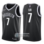 Camiseta Nets Jeremy Lin Icon 2017-18 Negro