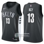 Camiseta Nets Quincy Acy Statement 2017-18 Negro