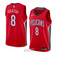 Camiseta New Orleans Pelicans Jahlil Okafor Statement 2018 Rojo