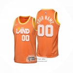 Camiseta Nino Cleveland Cavaliers Personalizada Ciudad 2025-26 Naranja