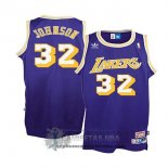 Camiseta Nino Lakers Johnson Purpura