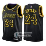 Camiseta Nino Los Angeles Lakers Kobe Bryant Ciudad 2017-18 Negro