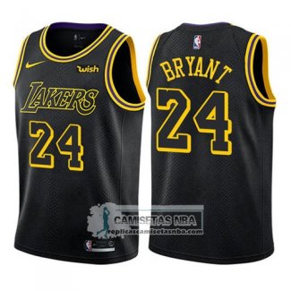 Camiseta Nino Los Angeles Lakers Kobe Bryant Ciudad 2017-18 Negro