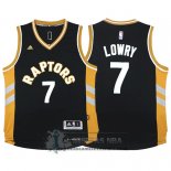 Camiseta Nino Raptors Lowry Negro