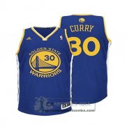 Camiseta Nino Warriors Curry Azul