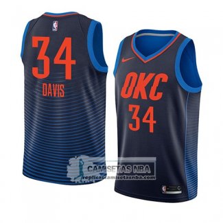 Camiseta Oklahoma City Thunder Tyler Davis Statement 2018 Azul