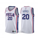 Camiseta Philadelphia 76ers Alec Burks Association Blanco