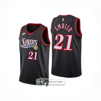 Camiseta Philadelphia 76ers Joel Embiid NO 21 Classia 2025-26 Azul