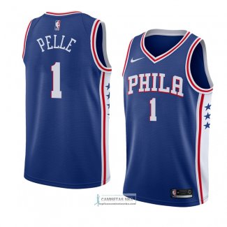Camiseta Philadelphia 76ers Norvel Pelle Icon 2018 Azul