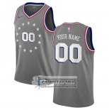 Camiseta Philadelphia 76ers Personalizada Ciudad 2019-20 Gris