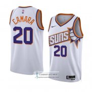 Camiseta Phoenix Suns Toumani Camara NO 20 Association 2023-24 Blanco