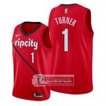 Camiseta Portland Trail Blazers Evan Turner Earned 2019 Rojo