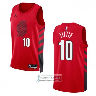 Camiseta Portland Trail Blazers Nassir Little NO 10 Statement 2022-23 Rojo